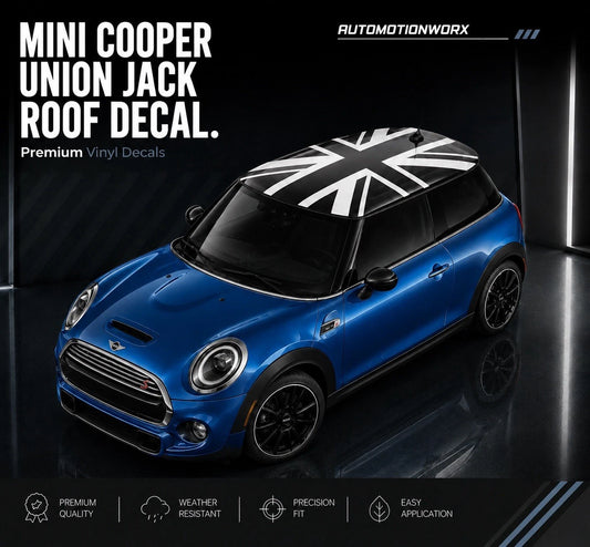 AutoMotionWorx | Mini Cooper Full Union Jack Roof Decal
