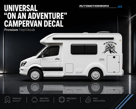 AutoMotionWorx | Universal Campervan/Motorhome "On An Adventure" Decals