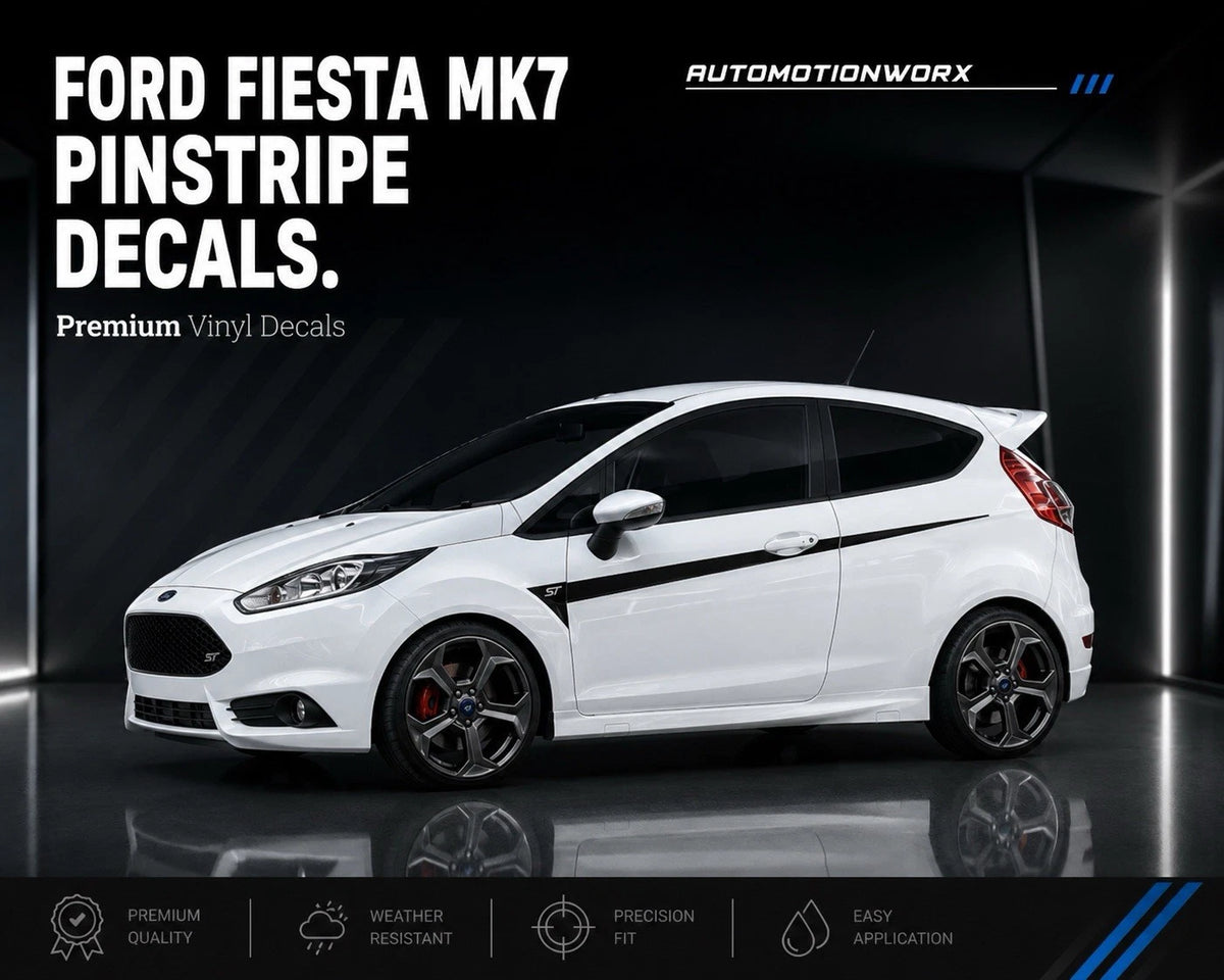 AutoMotionWorx | Ford Fiesta Side Door Pin Stripes