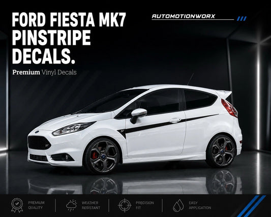 AutoMotionWorx | Ford Fiesta Side Door Pin Stripes