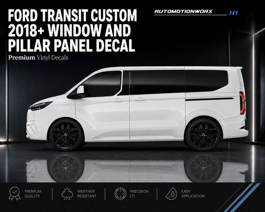 AutoMotionWorx | Ford Transit Custom 2018+ Pillar & Window Pannel Decal