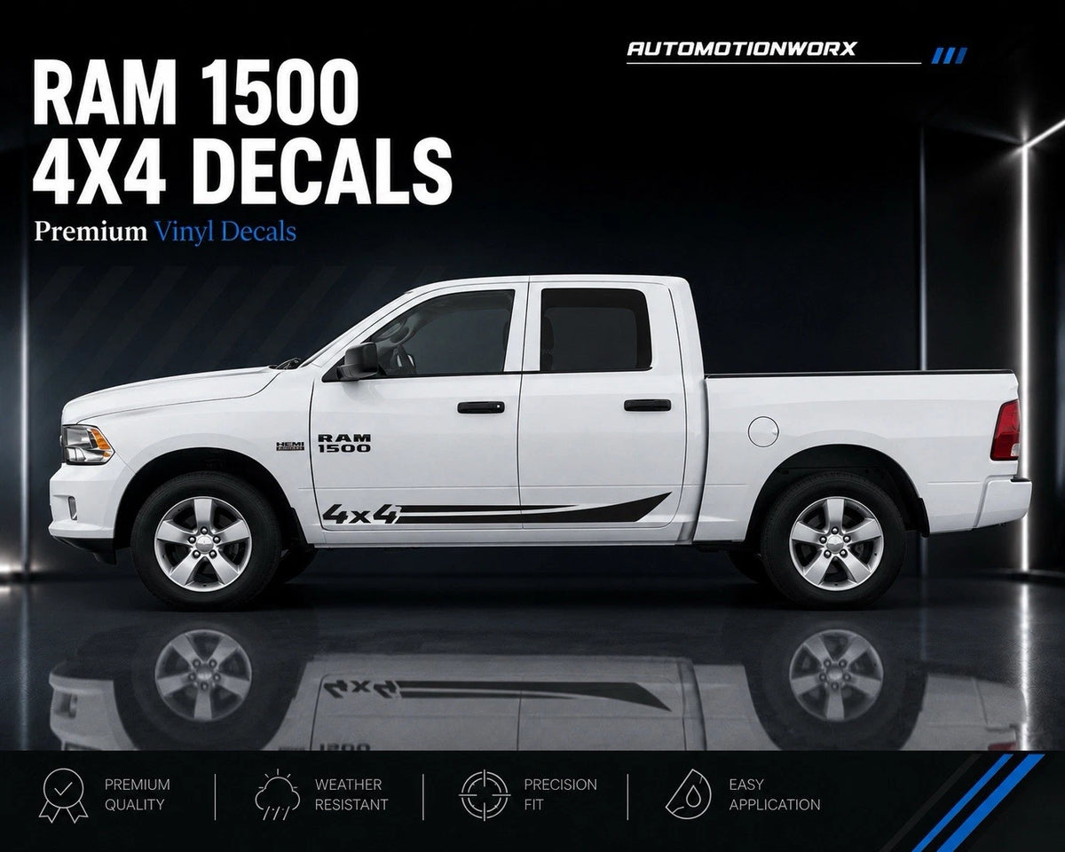 AutoMotionWorx | RAM 1500 4x4 Side Stripes