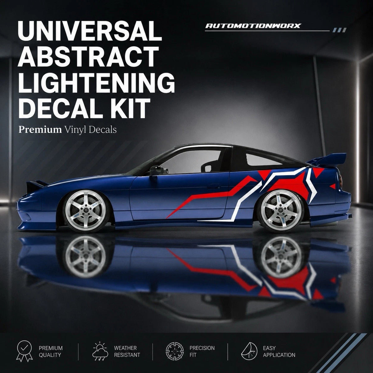 AutoMotionWorx | Universal Lightening Abstract Racing Decals