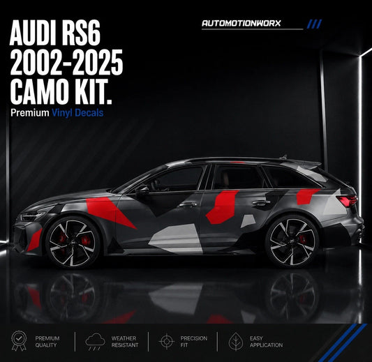 AutoMotionWorx | Audi RS6 Full Car Camo Decal Kit 2002-2025
