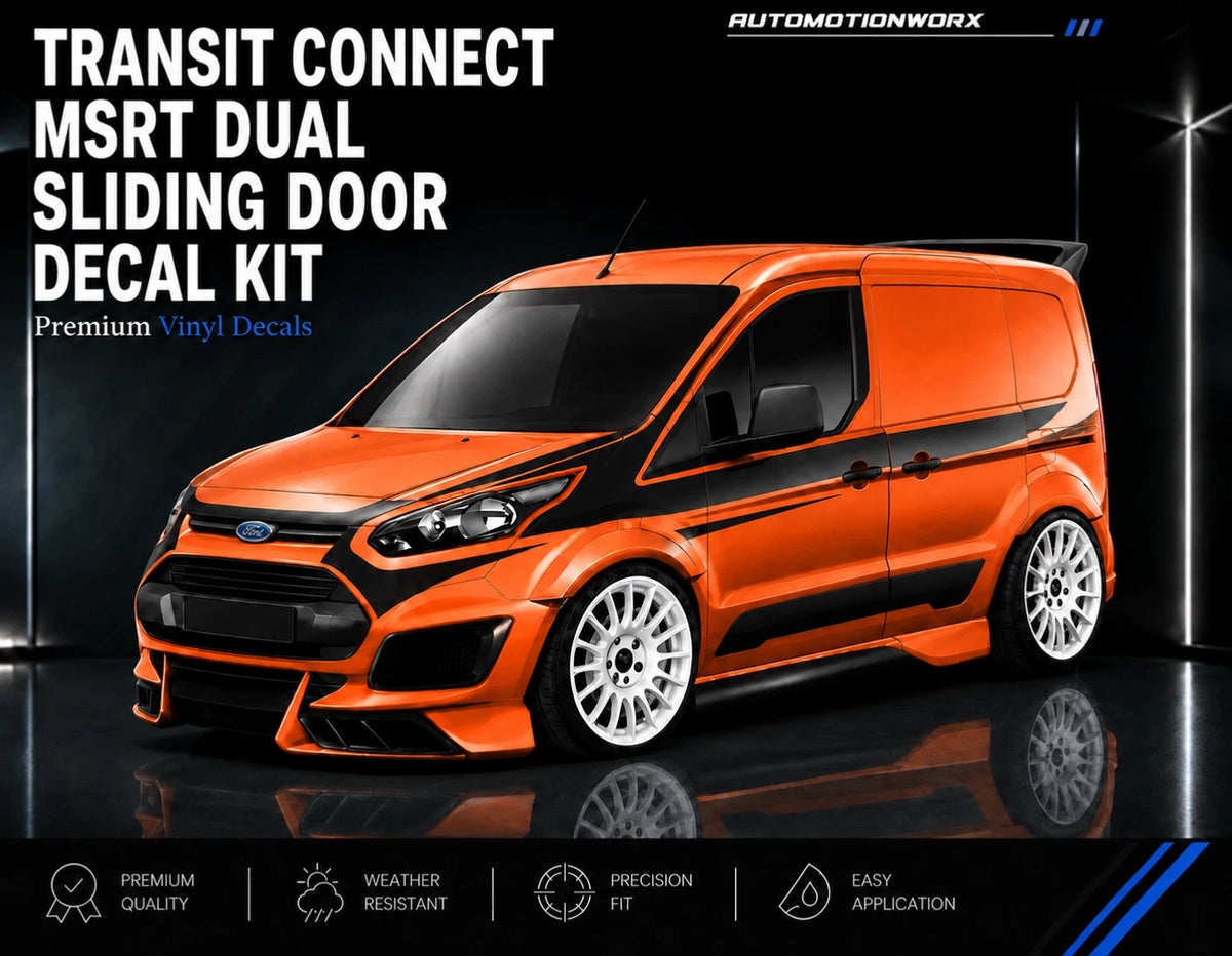 AutoMotionWorx | Ford Transit Connect Dual Sliding Door Full Decal Kit