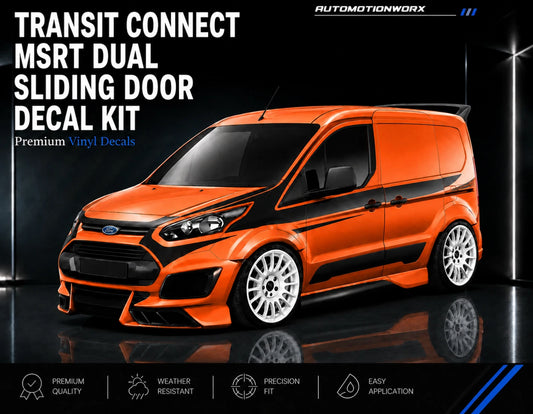 AutoMotionWorx | Ford Transit Connect Dual Sliding Door Full Decal Kit