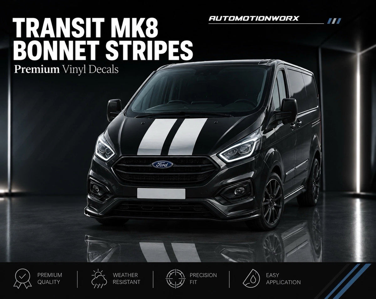 AutoMotionWorx | Transit Bonnet Stripes