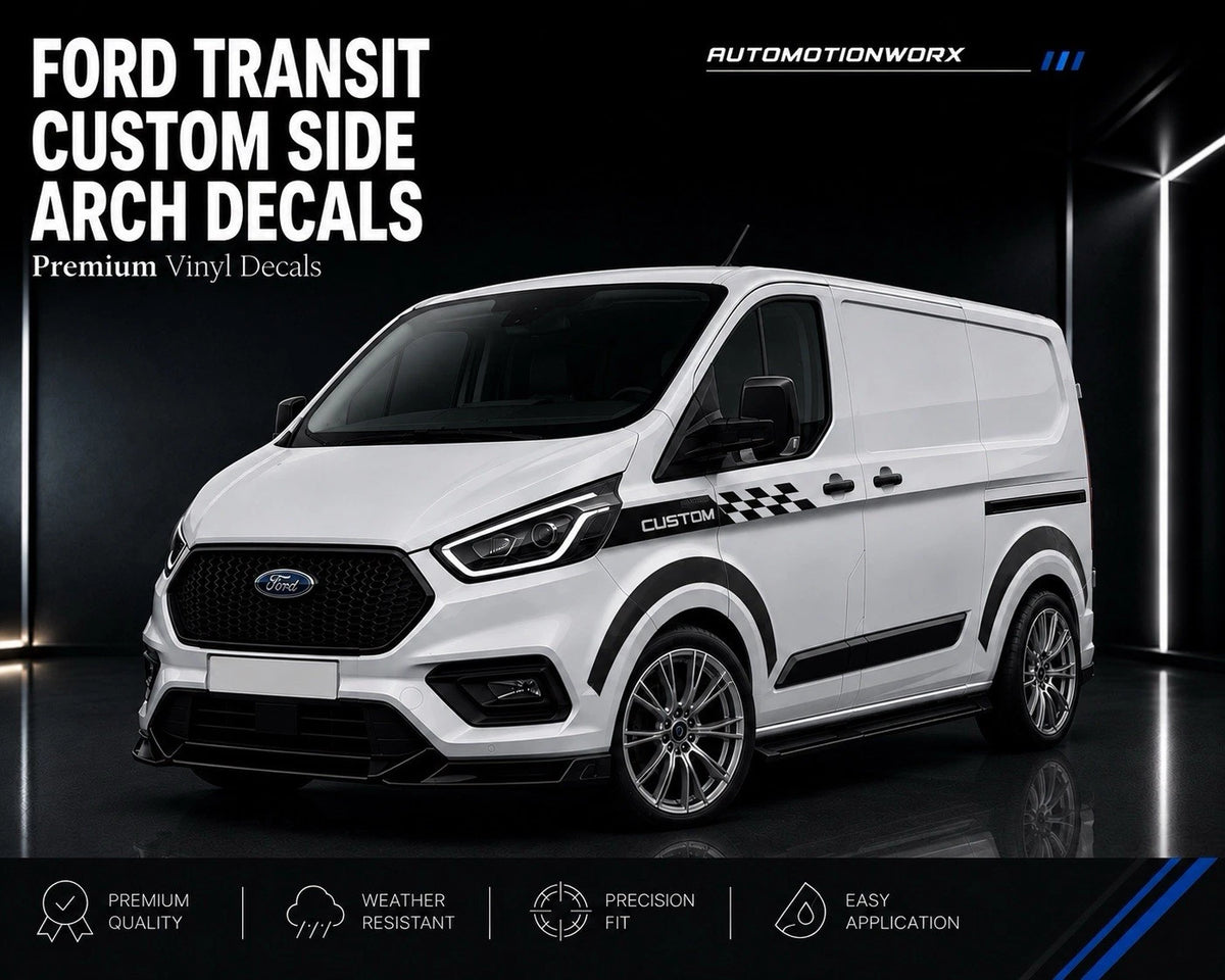 AutoMotionWorx | Ford Transit ''Custom Logo'' Side Wing Decals