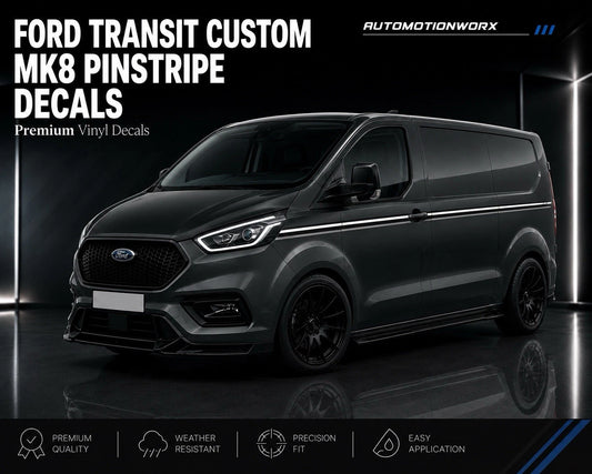 AutoMotionWorx | Ford Transit Custom Pinstripe Side Door Decal