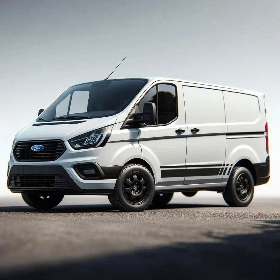 AutoMotionWorx | Ford Transit Custom Thick Stuttered Side Stripes